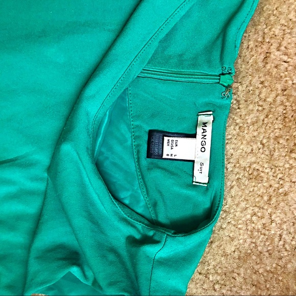 Mango green sleeveless midi dress size M - Picture 6 of 6